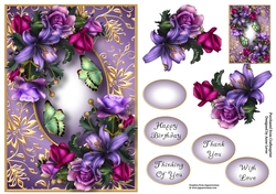 Gilded Frame & Goth Bouquet A5