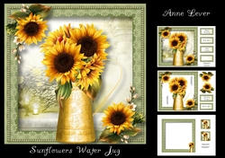 Sunflowers Water Jug