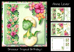 Dinosaur Tropical Birthday 1