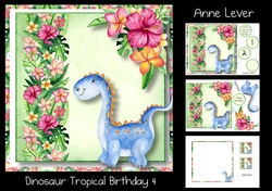 Dinosaur Tropical Birthday 4