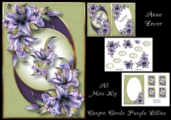 Centre Circle Purple lilies