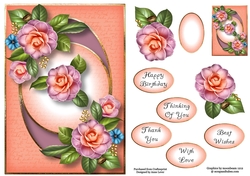 Centre Circle Camellias A5