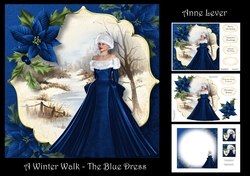 A Winter Walk - The Blue Dress
