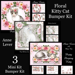 Floral Kitty Cat Bumper Kit