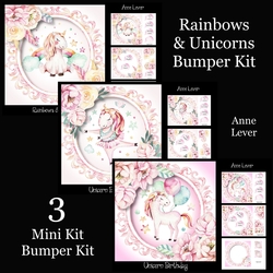 Rainbows & Unicorns Bumper Kit