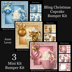 Bling Christmas Cupcake Bumper Kit