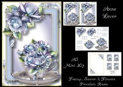 Teacup, Saucer & Flowers - Porcelain Roses