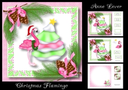 Christmas Flamingo