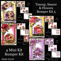 Teacup, Saucer & Flowers Bumper Kit 5