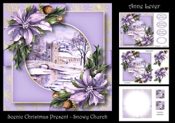 Scenic Christmas Present - Snowy Church