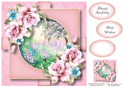 Scenic Floral Present - The Cherry Tree 8x8