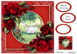Scenic Floral Present - Afternoon Tea 8x8