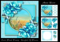 Scenic Floral Present - Cornfield Of Flowers