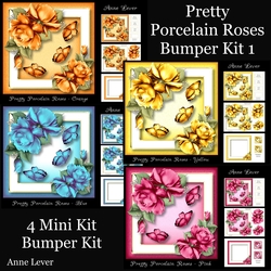 Pretty Porcelain Roses Bumper Kit 1