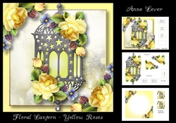 Floral lantern - Yellow Roses
