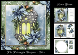 The Poinsettia Lantern - Blue