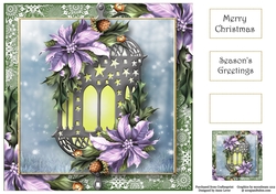 The Poinsettia Lantern - Lilac 8x8