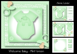 Welcome Baby - Mint Green