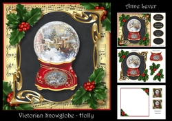 Victorian Snowglobe - Holly