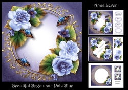 Beautiful Begonias - Pale Blue