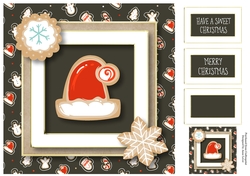 The Christmas Cookie - Santa Hat 8x8