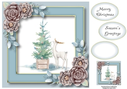 White Stag Christmas Tree 8x8