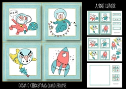 Cosmic Christmas Quad Frame