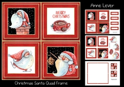 Christmas Santa Quad Frame