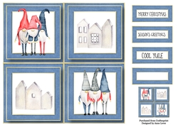 Scandi Elves Quad Frame 8x8