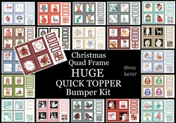 HUGE Christmas Quad Frame QUICK TOPPER Bumper Kit