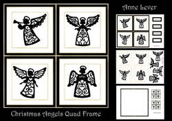 Christmas Angels Quad Frame