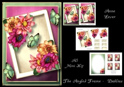 The Angled Frame - Dahlias