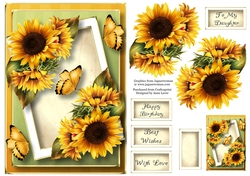 The Angled Frame - Sunflowers A5