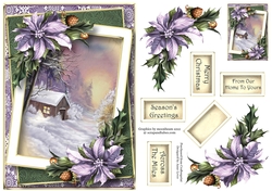 Framed Christmas - Cabin In The Woods A5