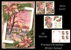 Framed Christmas - Winter Sunset