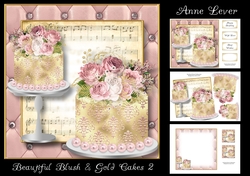 Beautiful Blush & Gold Cakes 2