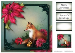 Christmas Fox 8x8