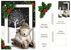 The Christmas Sled - Polar Bear A5