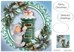 Letters For Santa - Teal 8x8