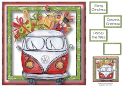 The Christmas VW Van - Front - 8x8