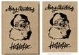 Kraft Paper Stamp Topper - Santa
