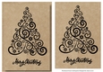 Kraft Paper Stamp Topper - Tree