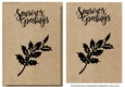 Kraft Paper Stamp Topper - Holly