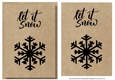 Kraft Paper Stamp Topper - Snowflake