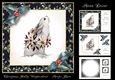 Christmas Holly Watercolour - Arctic Hare