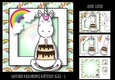 Unicorn & Rainbows Birthday Ages - 1