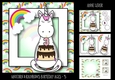 Unicorn & Rainbows Birthday Ages - 3
