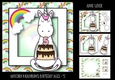 Unicorn & Rainbows Birthday Ages - 5