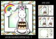 Unicorn & Rainbows Birthday Ages - 7
