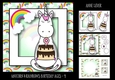 Unicorn & Rainbows Birthday Ages - 9